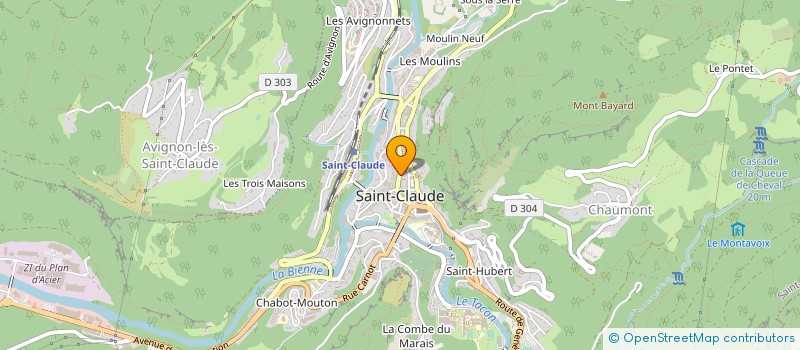 localisation de l'entreprise SCI CLEMENTINE à SAINT-CLAUDE