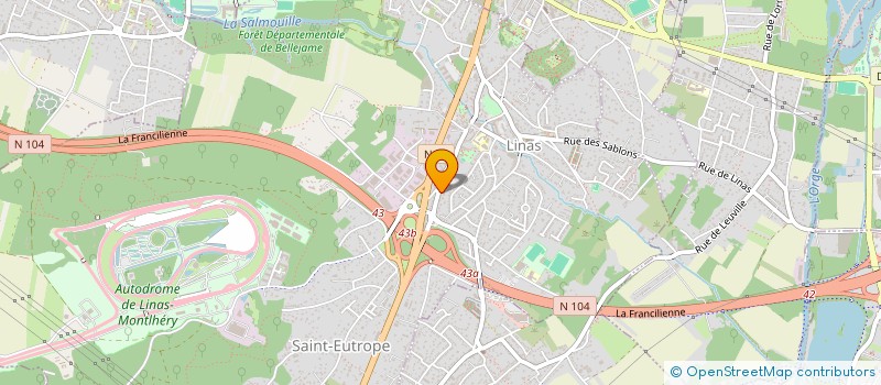 localisation de l'entreprise SCI CLEMENTINE à LINAS