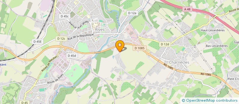 localisation de l'entreprise SCI CLEMENTINE  RIVES