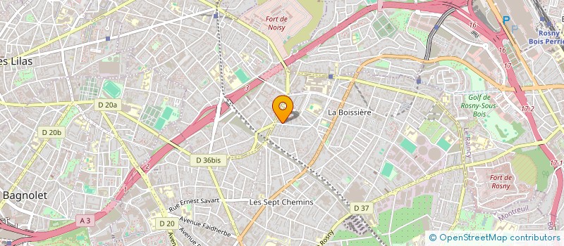 localisation de l'entreprise SCI CLEMENTINE à MONTREUIL