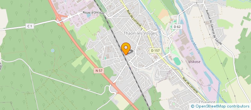 localisation de l'entreprise SCI CLEMENTINE  THAON-LES-VOSGES