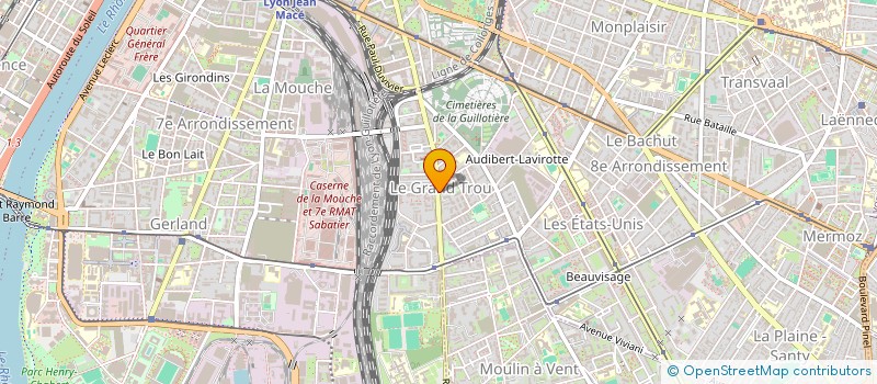 localisation de l'entreprise SCI CLEMENTINE PERRET  LYON