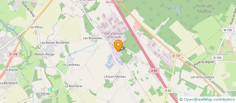 localisation de l'entreprise SCI CLEMFLO  LE BIGNON