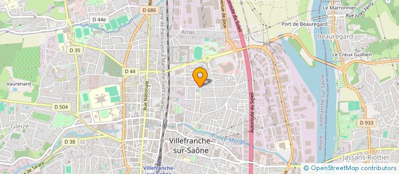 localisation de l'entreprise SCI CLEMILIE à VILLEFRANCHE-SUR-SAONE