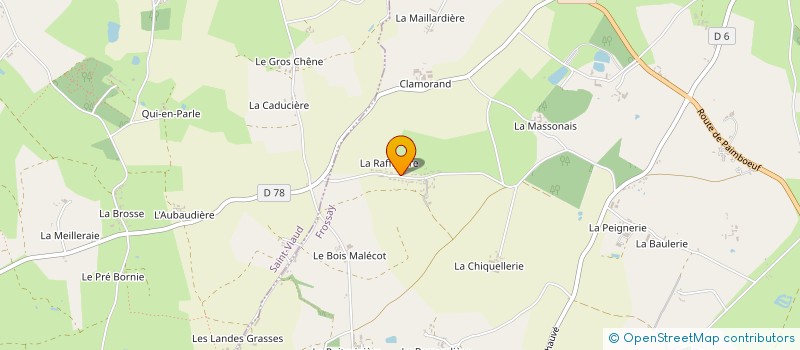 localisation de l'entreprise SCI CLEMOT & MARCHAND  FROSSAY