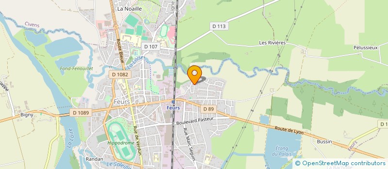 localisation de l'entreprise SCI CLEMTIEN  FEURS