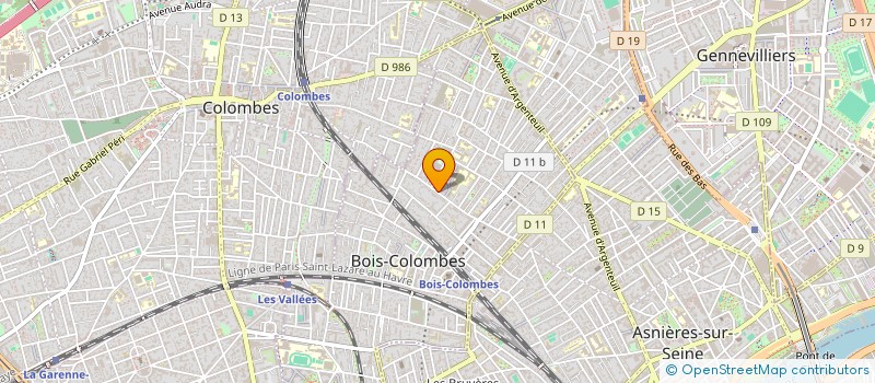 localisation de l'entreprise SCI CLEMVAD à BOIS-COLOMBES