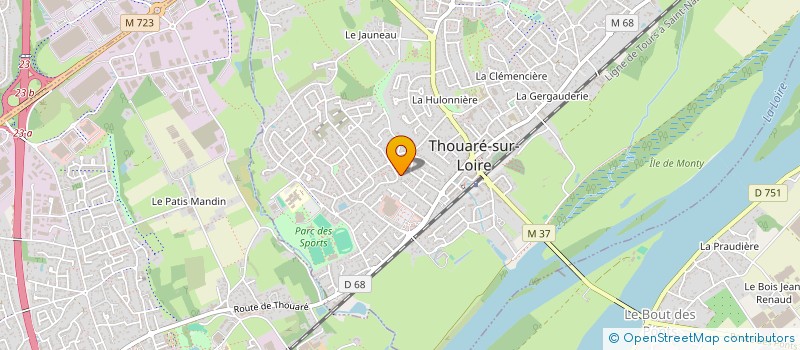 localisation de l'entreprise SCI CLENET  THOUARE-SUR-LOIRE