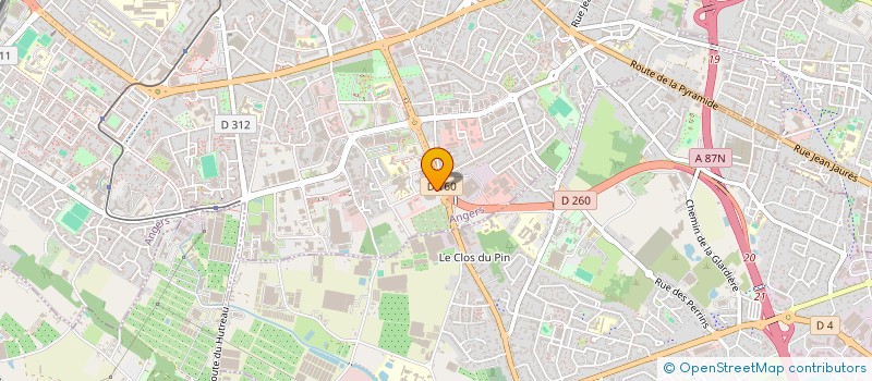 localisation de l'entreprise SCI CLENET ANGERS à ANGERS