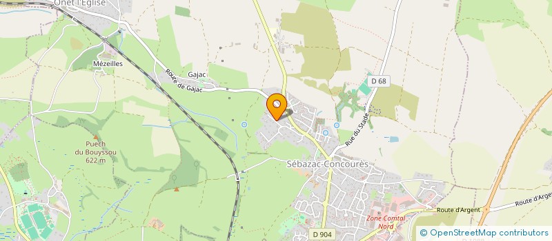 localisation de l'entreprise SCI CLEO  SEBAZAC-CONCOURES