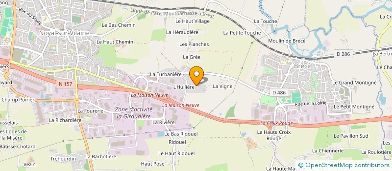 localisation de l'entreprise SCI CLEOLIF IMMO  BRECE