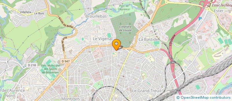 localisation de l'entreprise SCI CLEOPAT à LIMOGES