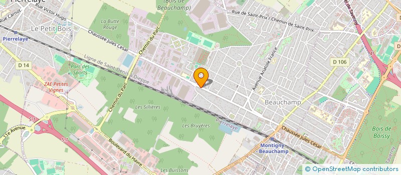 localisation de l'entreprise SCI CLEOPATRE  BEAUCHAMP