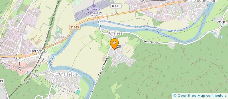 localisation de l'entreprise SCI CLEOPHEE  CHALEZE