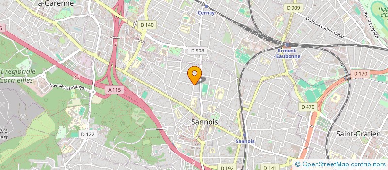 localisation de l'entreprise SCI CLEP  SANNOIS