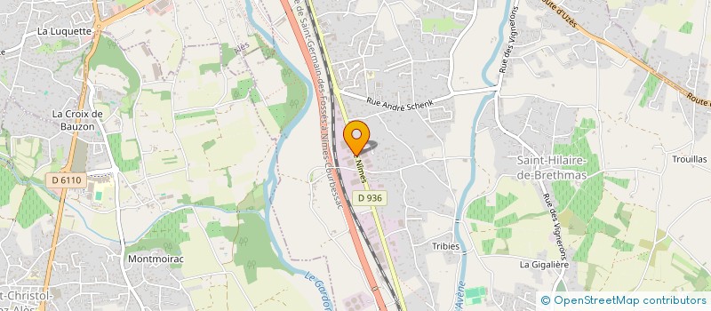 localisation de l'entreprise SCI CLER  SAINT-HILAIRE-DE-BRETHMAS