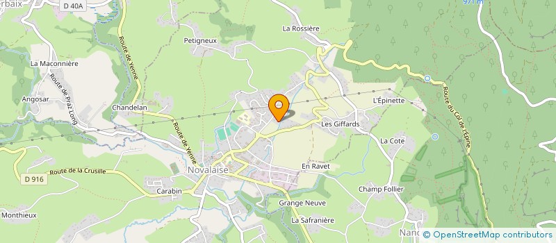 localisation de l'entreprise SCI CLERC-RENAUD  NOVALAISE