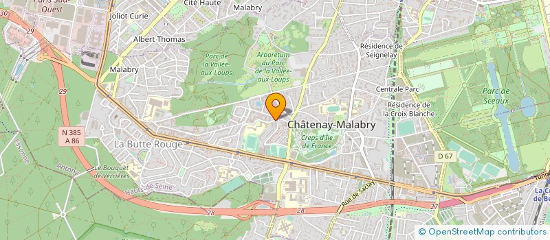 localisation de l'entreprise SCI CLERE  CHATENAY-MALABRY