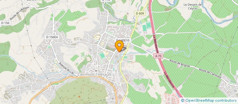 localisation de l'entreprise SCI CLERELEC  CLERMONT-L'HERAULT