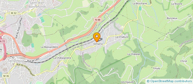 localisation de l'entreprise SCI CLERET ET ASSOCIES  SAINT-CHAMOND