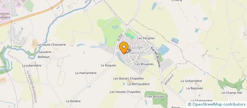 localisation de l'entreprise SCI CLERET IMMOBILIER  LA BAZOGE-MONTPINCON