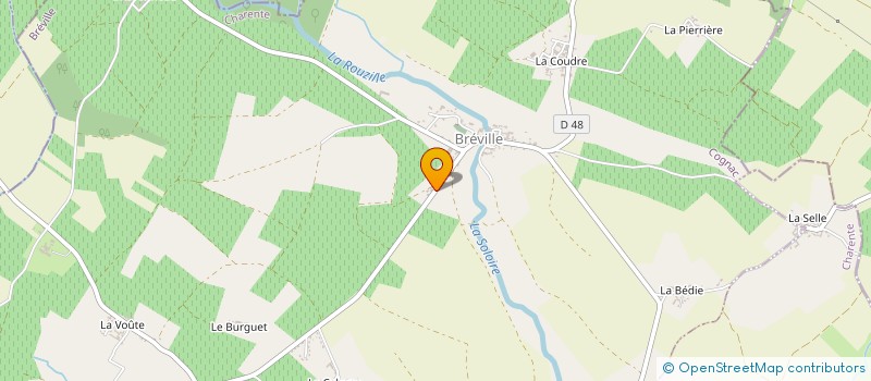 localisation de l'entreprise SCI CLERGEAUD à BREVILLE