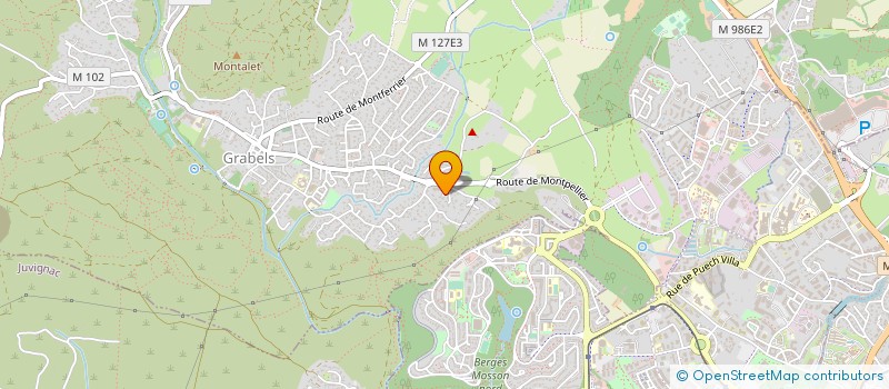 localisation de l'entreprise SCI CLERGUE  GRABELS