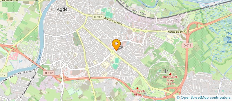 localisation de l'entreprise SCI CLERHOTEL  AGDE