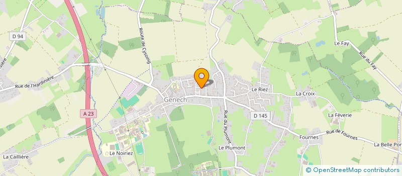 localisation de l'entreprise SCI CLERIANNE  GENECH