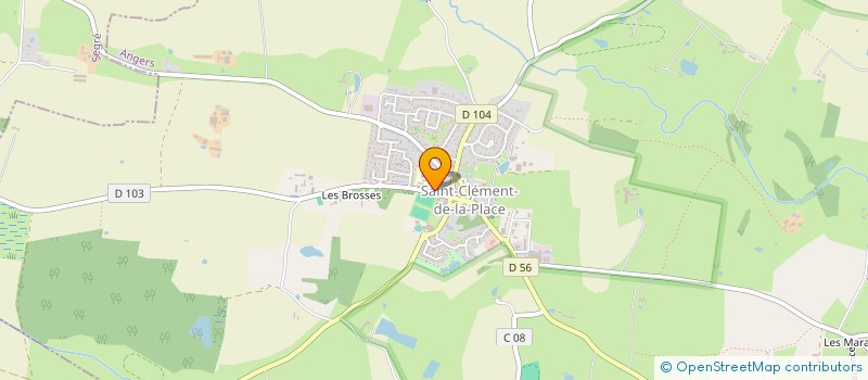 localisation de l'entreprise SCI CLERIC à SAINT-CLEMENT-DE-LA-PLACE