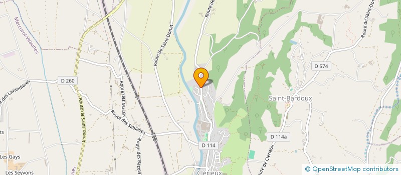 localisation de l'entreprise SCI CLERIEUX  CLERIEUX