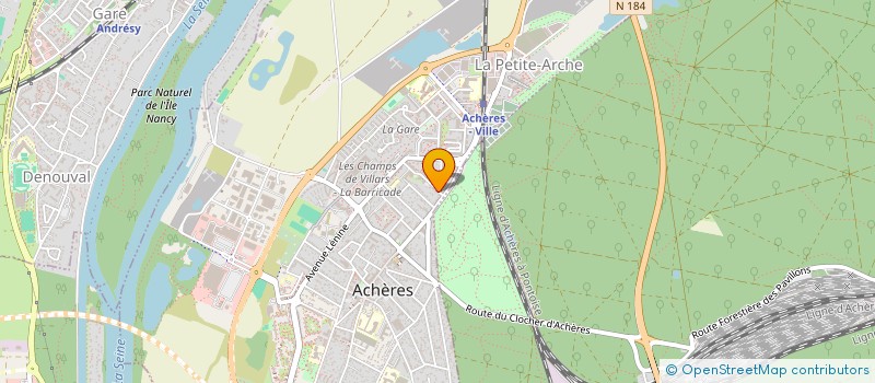 localisation de l'entreprise SCI CLERMONT à ACHERES