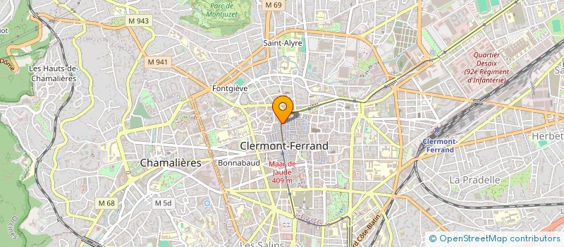 localisation de l'entreprise SCI CLERMONTCASH  CLERMONT-FERRAND
