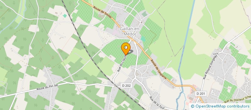 localisation de l'entreprise SCI CLERTEAU  GAILLAN-EN-MEDOC