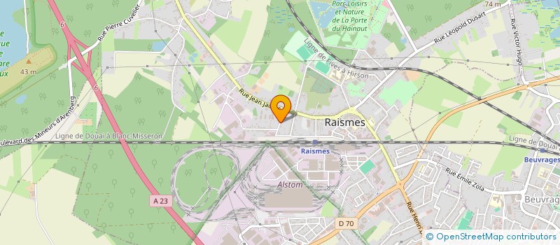 localisation de l'entreprise SCI CLERWIVAL  RAISMES