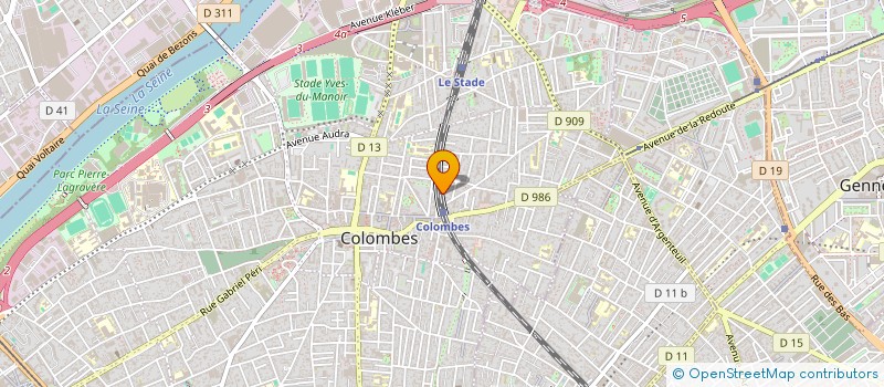 localisation de l'entreprise SCI CLES à COLOMBES