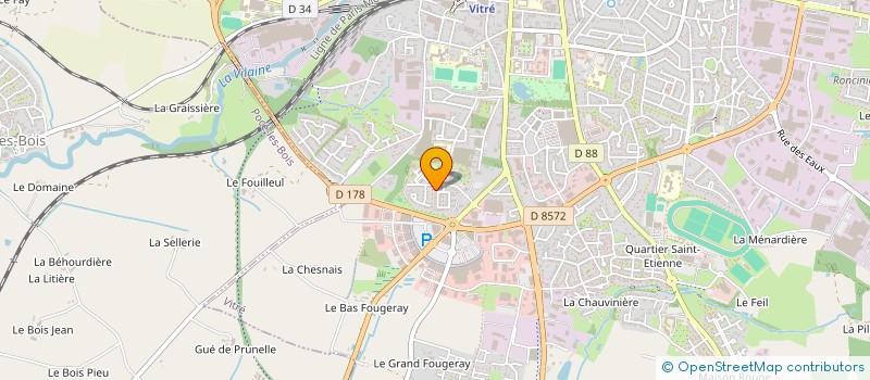 localisation de l'entreprise SCI CLESOL  VITRE