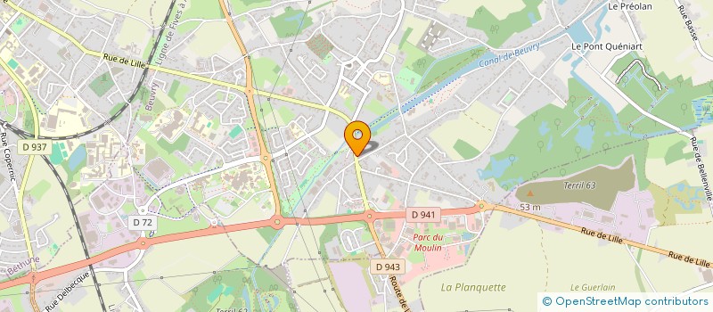 localisation de l'entreprise SCI CLETON  BEUVRY