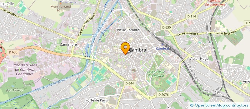 localisation de l'entreprise SCI CLEV à CAMBRAI