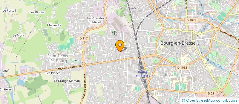 localisation de l'entreprise SCI CLEVA à BOURG-EN-BRESSE
