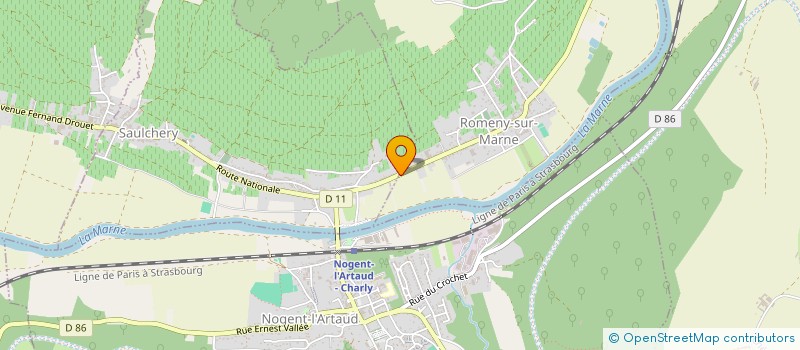 localisation de l'entreprise SCI CLEVA  ROMENY-SUR-MARNE