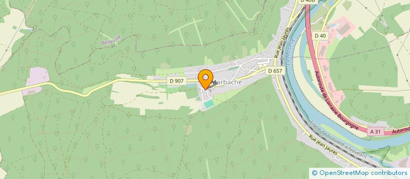 localisation de l'entreprise SCI CLEVA  MARBACHE