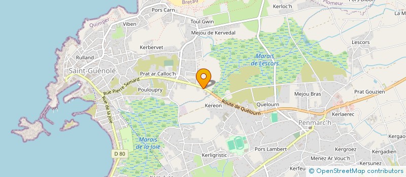 localisation de l'entreprise SCI CLEVALOENZ  PENMARCH