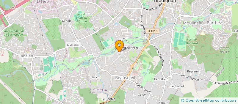 localisation de l'entreprise SCI CLEVALPARAPH  GRADIGNAN