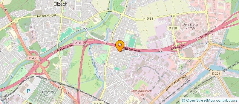 localisation de l'entreprise SCI CLEVENOT  ILLZACH