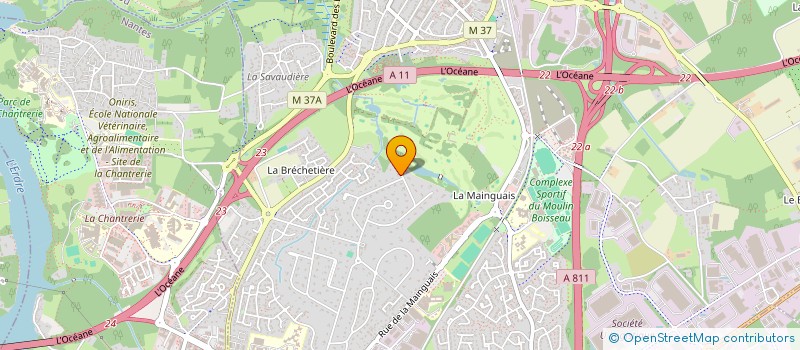 localisation de l'entreprise SCI CLEWS  CARQUEFOU