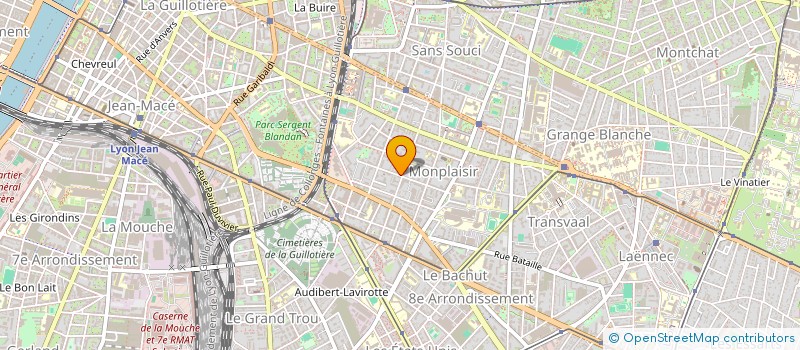 localisation de l'entreprise SCI CLFA  LYON 8EME