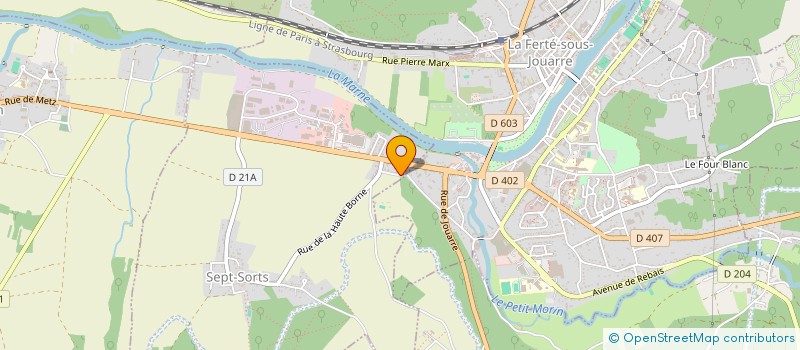 localisation de l'entreprise SCI CLFH  SEPT-SORTS