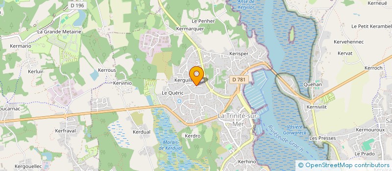 localisation de l'entreprise SCI CLG 93  LA TRINITE-SUR-MER