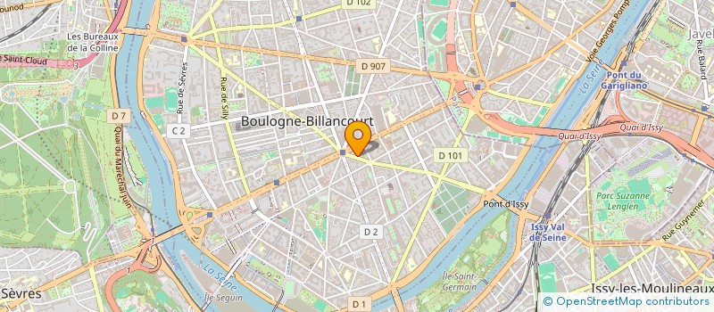 localisation de l'entreprise SCI CLGD à BOULOGNE-BILLANCOURT